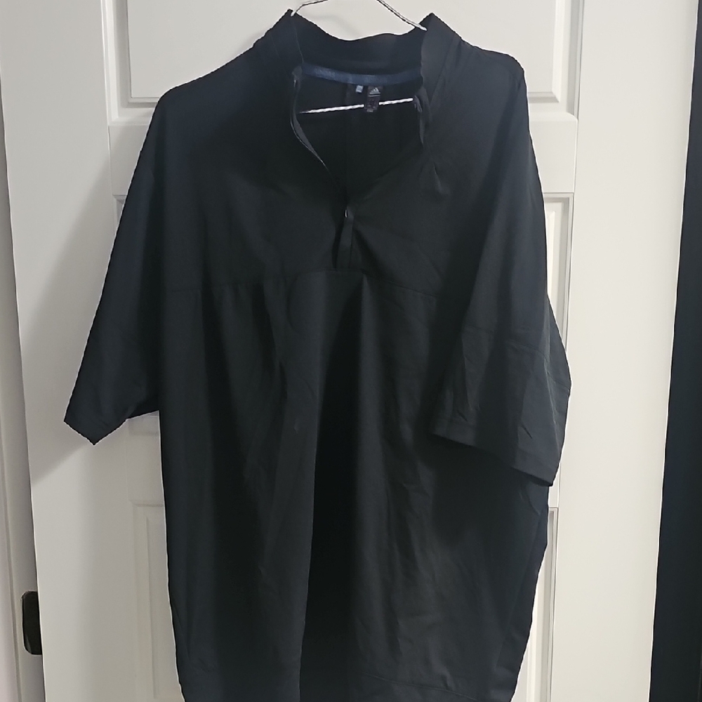 adidas Men's Black Half-Zip Shirt